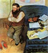 Edgar Degas The Portrait of Martelli oil painting artist